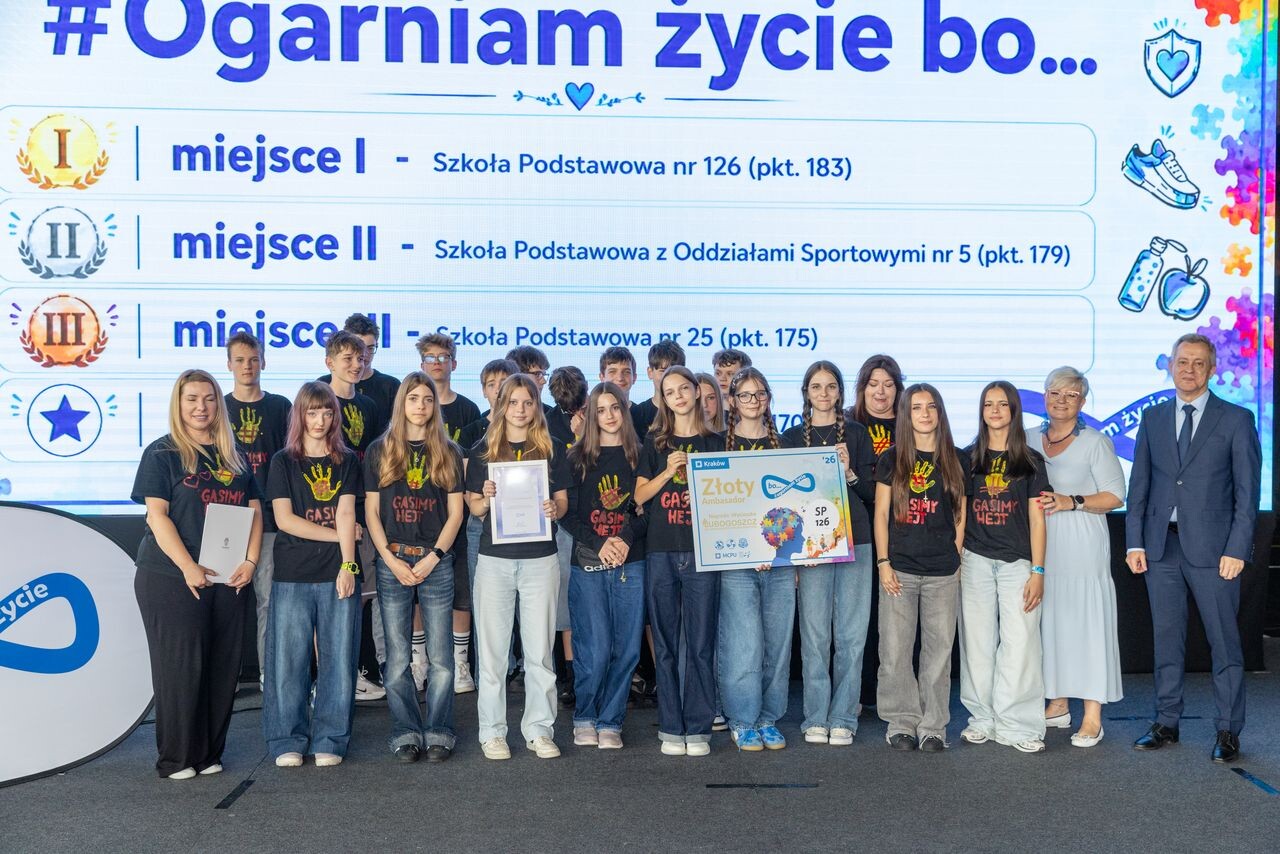 Uczestnicy kampanii Ogarniam Życie podczas wręczenia nagród